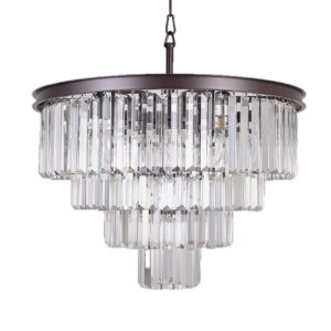 Modern Crystal Chandelier Lighting Electroplated Frame