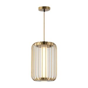 Modern Nordic Metal Gold Cage LED Ceiling Pendant Light