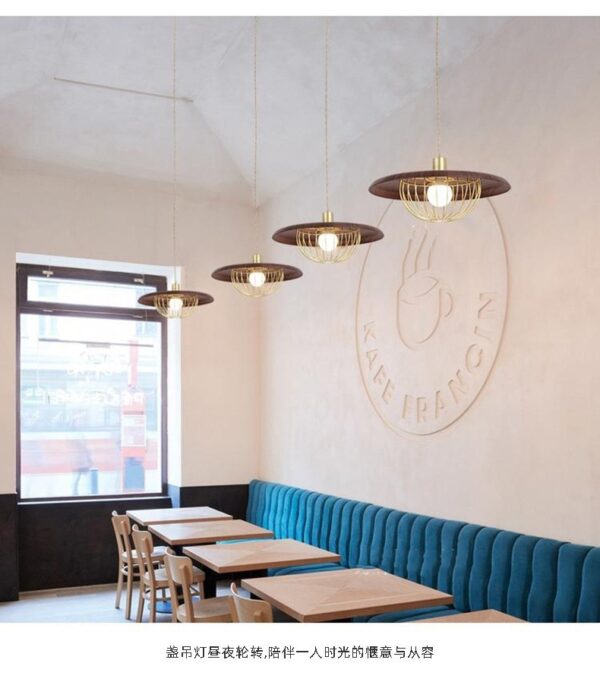 Modern Nordic Metal Cage Pendant Light for Dining Room - Image 2