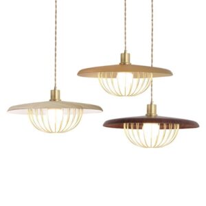 Modern Nordic Metal Cage Pendant Light for Dining Room