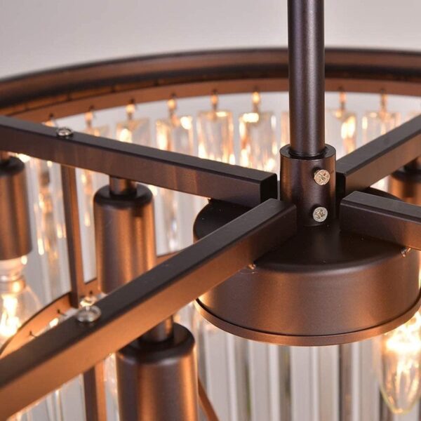 Modern Crystal Chandelier Lighting Electroplated Frame - Image 9