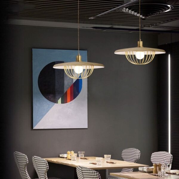 Modern Nordic Metal Cage Pendant Light for Dining Room - Image 4