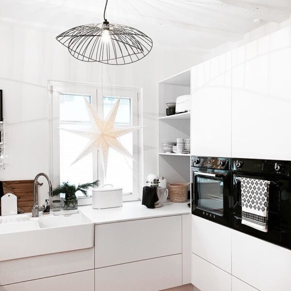 Modern Iron Hat Pendant Light Living Room Hanging Lamp - Image 6
