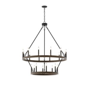 Vintage Metal Ring Chandelier Lighting for Dining Room