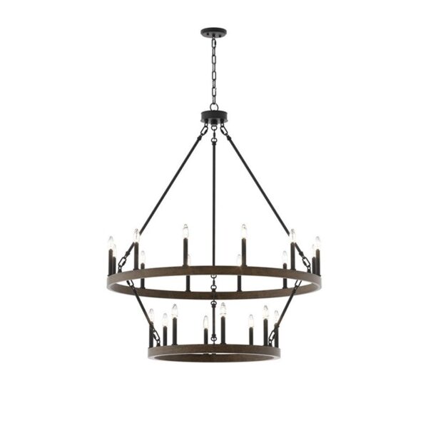Vintage Metal Ring Chandelier Lighting for Dining Room