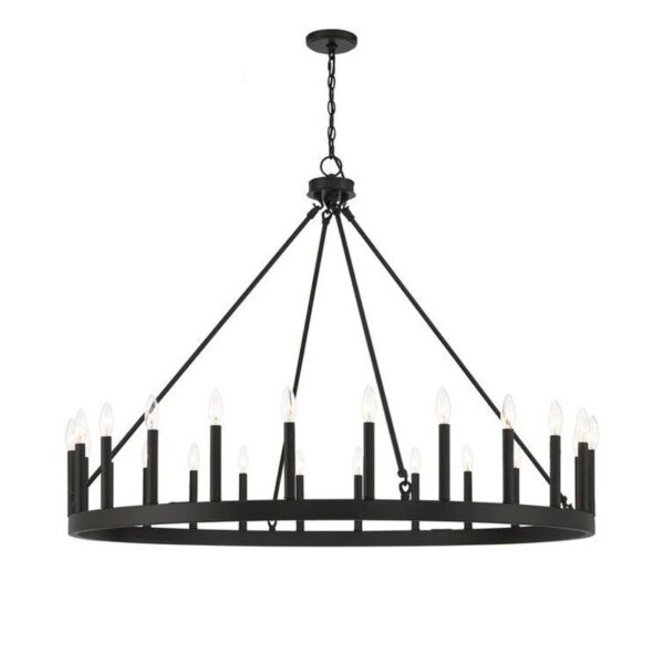 Vintage Metal Ring Chandelier Lighting for Dining Room - Image 2