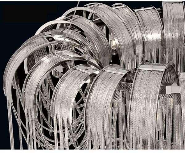 Luxury Metal Chain Chandelier Pendant Light Hotel Decoration - Image 8