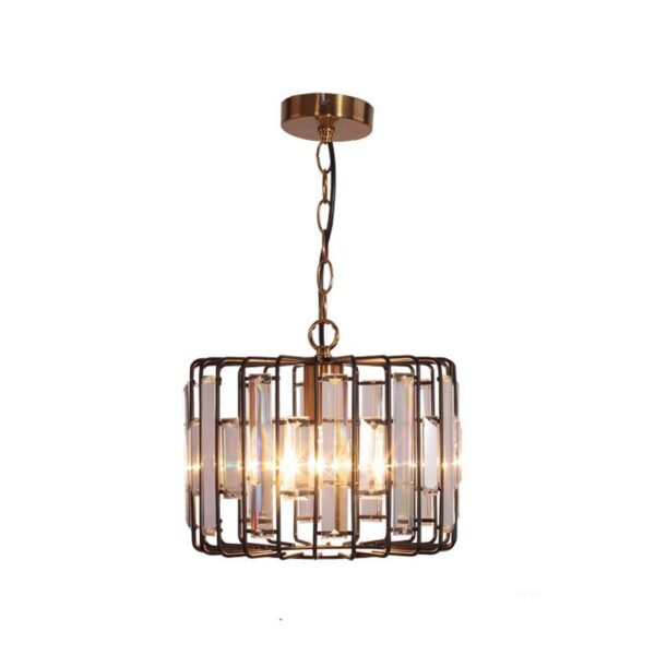 Retro Crystal Pendant Light for Dining Room Black , 3 Size - Image 3