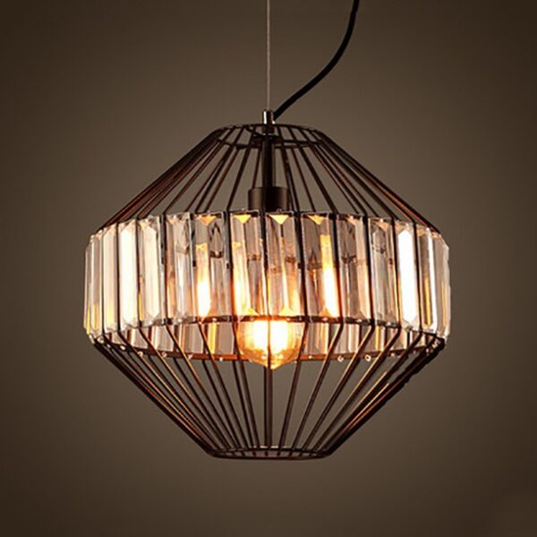 Vintage Crystal Pendant Lights Retro Restaurant Chandelier - Image 6