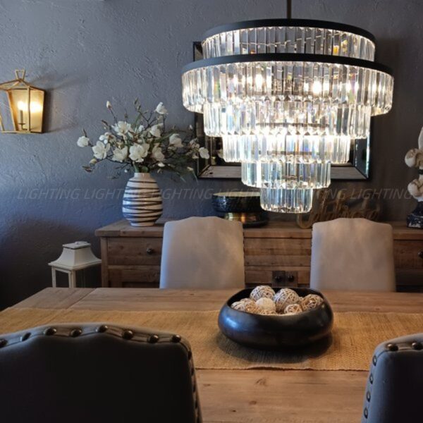 Crystal Round Chandelier - Image 2