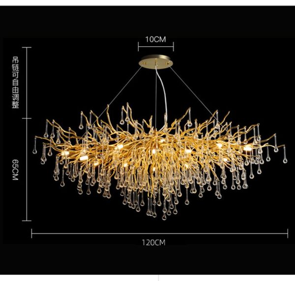 Crystal drop chandelier neoclassical chandelier - Image 11