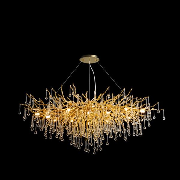 Crystal drop chandelier neoclassical chandelier - Image 8