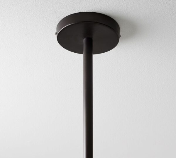 5-Light Farmhouse Coastal Capiz Seashells Chandelier in Matte Black with Rectangular Shells Panes for Dining - Image 4