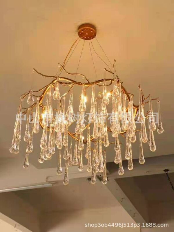 Crystal drop chandelier neoclassical chandelier - Image 5