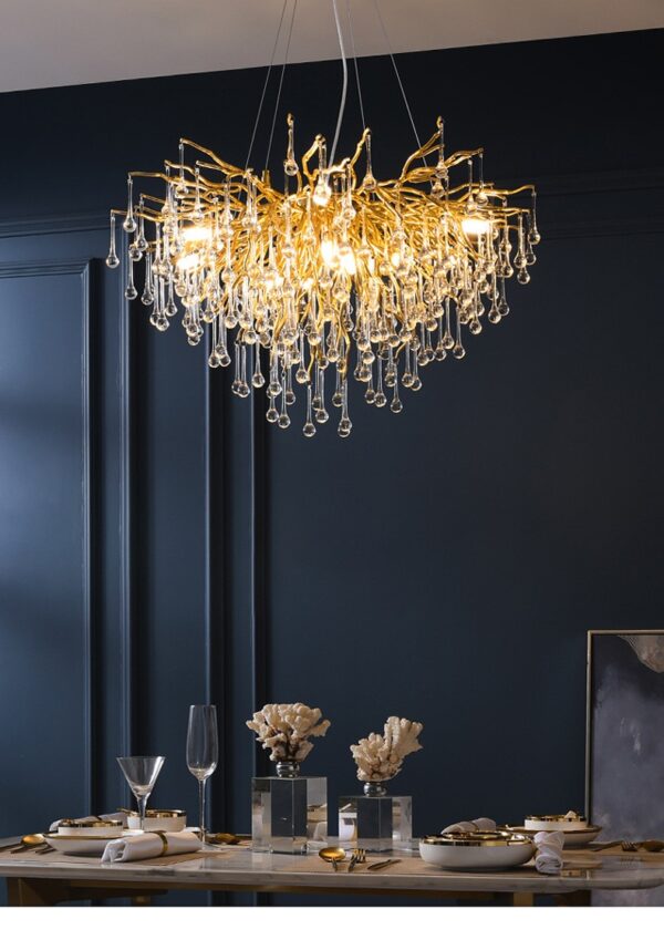 Crystal drop chandelier neoclassical chandelier - Image 15
