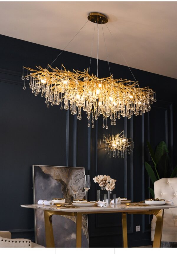 Crystal drop chandelier neoclassical chandelier - Image 13