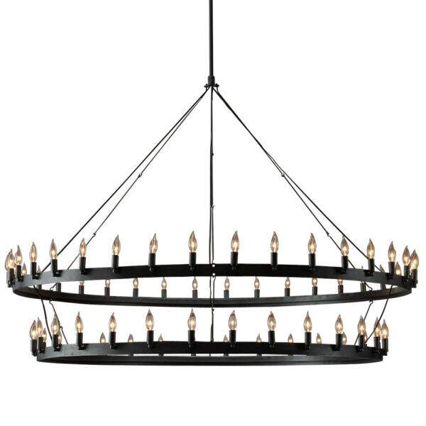 Vintage Metal Ring Chandelier Lighting for Dining Room - Image 12